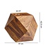 Wohnling Salontafel 57 x 42,5 x 57 cm Sheesham Massief Hout Banktafel Modern, Woonkamertafel in Diamantvorm, Houten Tafel Massief Woonkamer, Echt Houten Tafel