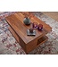 Wohnling salontafel MUMBAI Sheesham massief hout 90 x 60 x 40 cm | Salontafel design donkerbruin | Landhuisstijl bijzettafel natuurproduct | Woonkamermeubels uniek modern | Massief houten meubelen, echt hout, rechthoekig