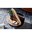 Wohnling salontafel  metaal 60x34x60 cm industriële stijl rond | Design salontafel met opbergruimte | Moderne salontafel salontafel zwart