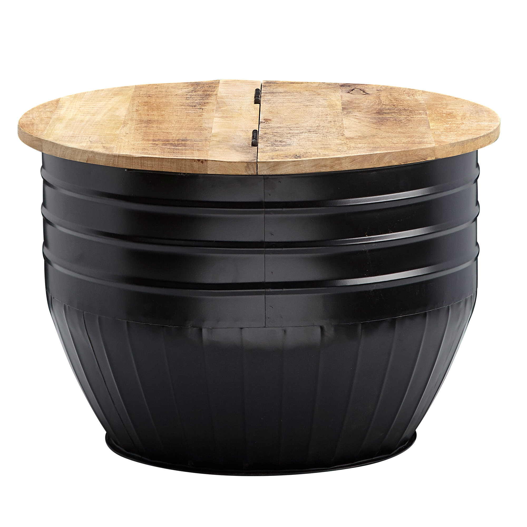 Salontafel metaal zwart 60 cm Zwart