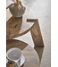 Wohnling Set van 2 massief houten salontafellampen van mangohout | Bijzettafel, houten tafel, ronde bijzettafel | Placemat 2-delige salontafel hout