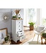 Wohnling dressoir met 5 lades 53x114x39 cm ladekast wit / eiken modern | Design dressoir hoog smal | Commode woonkamer