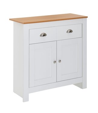 Wohnling Dressoir wit 35 cm breed 81 cm hoog