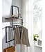 Wohnling design wandgarderobe mango massief hout metaal 60x76x26 cm | Haakstang met plank en kledingroede | Hal garderobe garderobe wand hout