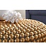Wohnling salontafel aluminium goud 60x60x30 cm salontafel metaal rond | Design salontafel aluminium oosters | Ronde salontafel klein