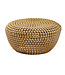 Wohnling salontafel aluminium goud 60x60x30 cm salontafel metaal rond | Design salontafel aluminium oosters | Ronde salontafel klein