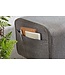 Wohnling Design Turnbock bank grijs met lades 120x56x30 cm | Gym kruk bank gemaakt van stof met opbergruimte | Kruk garderobebank kruk Springbok turnbank