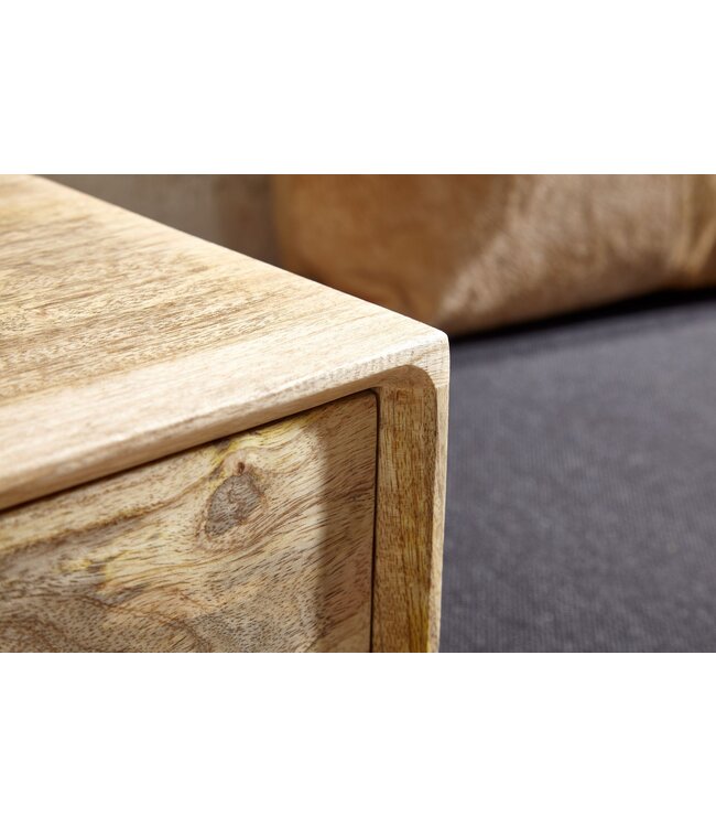 Wohnling bank stof / massief houten bank 120x65x40 cm in retro stijl | Gang gestoffeerde bank met opbergruimte | Gestoffeerde stoffen bank opberger zwart | Bankje in de gang