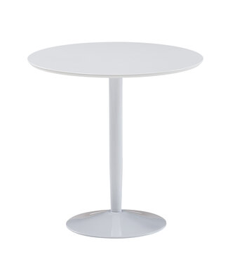 Wohnling Eettafel rond wit 75 cm diameter - WL6.504