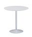 Wohnling eettafel rond 75x75x74 cm Kleine keukentafel wit hoogglans | Ronde eettafel 2 personen | Moderne ontbijttafel keuken | Kleine eettafel