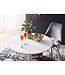 Wohnling eettafel rond 75x75x74 cm Kleine keukentafel wit hoogglans | Ronde eettafel 2 personen | Moderne ontbijttafel keuken | Kleine eettafel