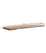 Wohnling Wandplank 120 cm Acacia Massief Hout met Boomrand Hangplank Modern | Muurplank Hangende Plank | Plank voor de Wand Zwevend