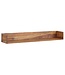 Wohnling Wandplank Sheesham Massief Hout 120x15x20 cm Hangplank Modern | Muurplank Hangende Plank | Plank voor de Wand Zwevend