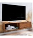 Wohnling HiFi Lowboard Hangend Sheesham Massief Hout 108x25x34 cm TV-Dressoir | Design TV-Meubel Modern | TV-Tafel Wand | TV-Bord Woonkamer