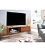 Wohnling HiFi Lowboard Hangend Sheesham Massief Hout 108x25x34 cm TV-Dressoir | Design TV-Meubel Modern | TV-Tafel Wand | TV-Bord Woonkamer