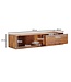 Wohnling HiFi Lowboard Hangend Sheesham Massief Hout 108x25x34 cm TV-Dressoir | Design TV-Meubel Modern | TV-Tafel Wand | TV-Bord Woonkamer