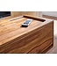 Wohnling HiFi Lowboard Hangend Sheesham Massief Hout 108x25x34 cm TV-Dressoir | Design TV-Meubel Modern | TV-Tafel Wand | TV-Bord Woonkamer