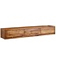 Wohnling lowboard hangend massief sheeshamhout 160x25x35 cm tv-meubel bruin | Design TV meubel met opbergruimte | TV kastwand modern | Tv-dressoir Tv-dressoir om op te hangen