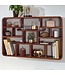 Wohnling Wandplank Sheesham Massief Hout 80x55x15 cm Hangplank Modern | Muurplank Hangende Plank | Plank voor de Wand Zwevend