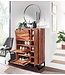Wohnling schoenenkast massief sheeshamhout 88x120x40 cm schoenenrek gesloten | Design schoenenkast met plank | Schoenenopbergruimte ladekast voor schoenen hoog