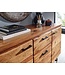 Wohnling dressoir 145x82x45 cm massief sheesham hout / metaal met wanen | ladekast | Dressoir ladekast modern