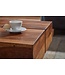 Wohnling salontafel 57,5x57,5x30 cm massief sheeshamhouten salontafel vierkant | Design salontafel salontafel massief | Kleine tafel woonkamer modern
