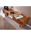Wohnling HiFi Lowboard Massief Sheesham-Hout TV-Dressoir 145x43x35 cm met Twee Deuren | TV-Meubel Hoog | TV-Tafel TV-Bord Woonkamer Modern