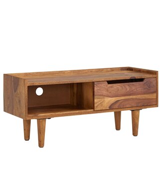 Wohnling Tv-meubel TV- sheeshamhout 95 cm breed - WL6.554