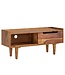 Wohnling HiFi Lowboard Massief Sheesham-Hout TV-Dressoir 95x44x34 cm met Schuifdeur | TV-Meubel Hoog | TV-Tafel TV-Bord Woonkamer Modern