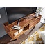 Wohnling HiFi Lowboard Massief Sheesham-Hout TV-Dressoir 95x44x34 cm met Schuifdeur | TV-Meubel Hoog | TV-Tafel TV-Bord Woonkamer Modern
