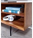 Wohnling HiFi Lowboard Massief Sheesham-Hout TV-Dressoir 123x42x35 cm met twee Deuren | TV-Meubel Hoog | TV-Tafel TV-Bord Woonkamer Modern
