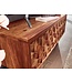 Wohnling HiFi Lowboard Massief Sheesham-Hout TV-Dressoir 92x44x35 cm met Vouwdeur | TV-Meubel Hoog | TV-Tafel TV-Bord Woonkamer Modern