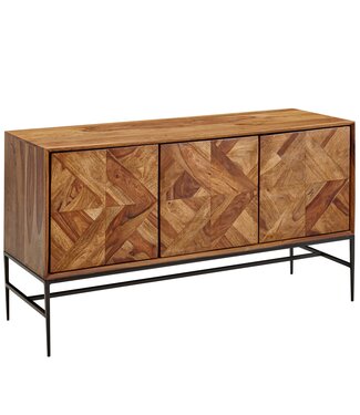 Wohnling Dressoir sheeshamhout 123 cm breed - WL6.559
