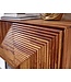 Wohnling dressoir 100x71x40 cm massief sheeshamhout / metalen dressoir | ladekast met twee deuren | Dressoirkast hout modern | Staande kast woonkamer