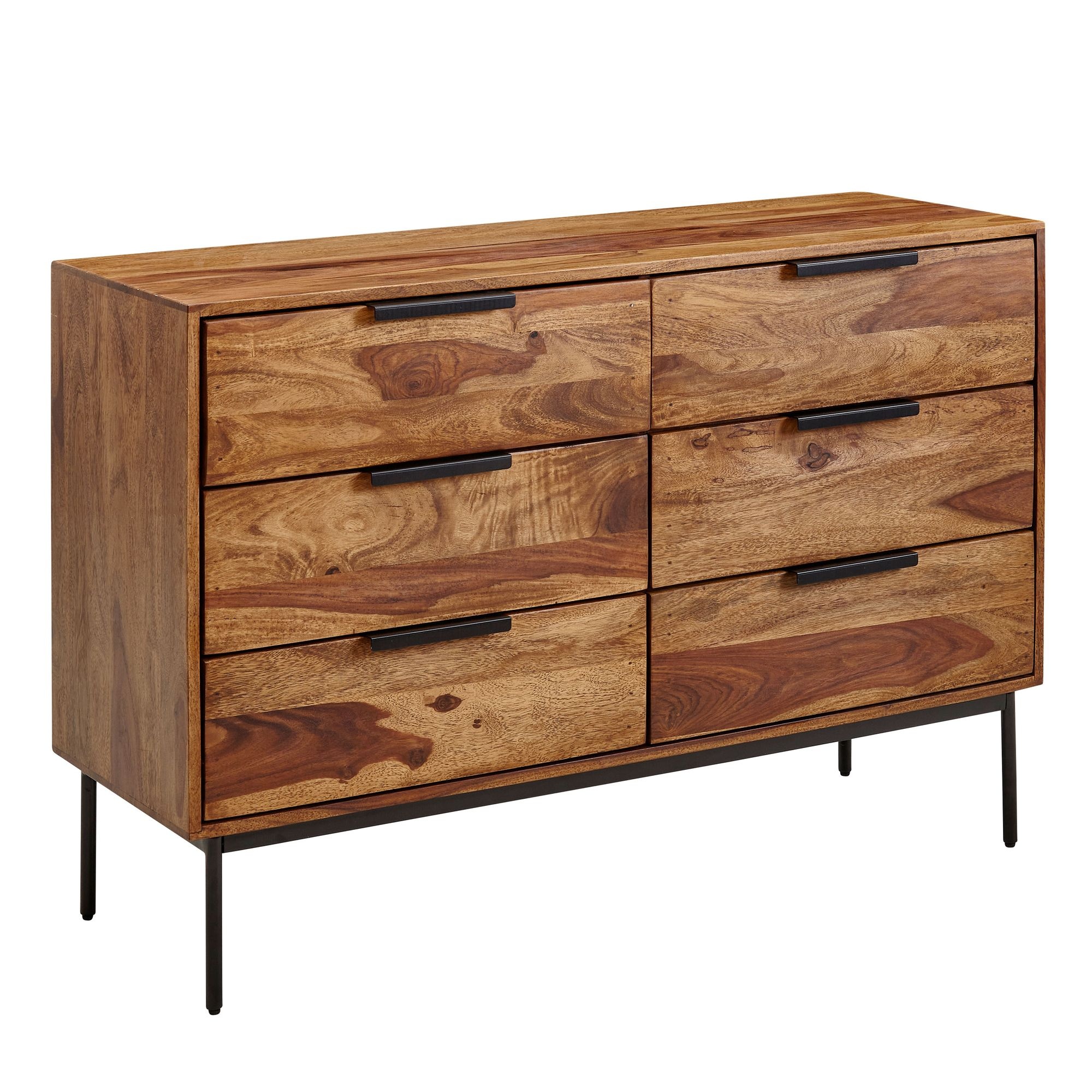 Dressoir sheeshamhout 117 cm breed