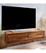 Wohnling HiFi Lowboard Hangend Sheesham Massief Hout 108x25x34 cm TV-Dressoir | Design TV-Meubel Modern | TV-Tafel Wand | TV-Bord Woonkamer