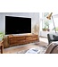 Wohnling HiFi Lowboard Hangend Sheesham Massief Hout 108x25x34 cm TV-Dressoir | Design TV-Meubel Modern | TV-Tafel Wand | TV-Bord Woonkamer