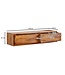 Wohnling HiFi Lowboard Hangend Sheesham Massief Hout 108x25x34 cm TV-Dressoir | Design TV-Meubel Modern | TV-Tafel Wand | TV-Bord Woonkamer