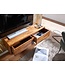 Wohnling HiFi Lowboard Hangend Sheesham Massief Hout 108x25x34 cm TV-Dressoir | Design TV-Meubel Modern | TV-Tafel Wand | TV-Bord Woonkamer
