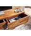 Wohnling HiFi Lowboard Hangend Sheesham Massief Hout 108x25x34 cm TV-Dressoir | Design TV-Meubel Modern | TV-Tafel Wand | TV-Bord Woonkamer