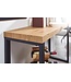 Wohnling Console Tafel Eiken Decor / Zwart 120x39x75,5 cm Haltafel | Opbergtafel Ingang Tafel | Entreetafel Kaptafel Bureau Tafel Klein
