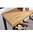 Wohnling Console Tafel Eiken Decor / Zwart 120x39x75,5 cm Haltafel | Opbergtafel Ingang Tafel | Entreetafel Kaptafel Bureau Tafel Klein