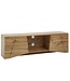 Wohnling lowboard hout eiken decor 160x50x40 cm TV-dressoir met 2 deuren | Design TV meubel hoog | TV meubel TV meubel modern | TV dressoir woonkamer