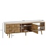 Wohnling lowboard hout eiken decor 160x51x40 cm TV-dressoir met 2 deuren | Design TV meubel hoog | TV meubel TV meubel modern | TV dressoir woonkamer