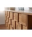 Wohnling lowboard hout eiken decor 160x51x40 cm TV-dressoir met 2 deuren | Design TV meubel hoog | TV meubel TV meubel modern | TV dressoir woonkamer