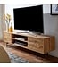 Wohnling lowboard hout eiken decor 160x45x40 cm TV-dressoir met 2 deuren | Design TV meubel hoog | TV meubel TV meubel modern | TV dressoir woonkamer