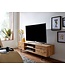 Wohnling lowboard hout eiken decor 160x45x40 cm TV-dressoir met 2 deuren | Design TV meubel hoog | TV meubel TV meubel modern | TV dressoir woonkamer