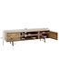 Wohnling lowboard hout eiken decor 160x45x40 cm TV-dressoir met 2 deuren | Design TV meubel hoog | TV meubel TV meubel modern | TV dressoir woonkamer