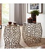 Wohnling Tafel Set Metaal Salontafel Set van 2 Rond Zilver Aluminium | Tafel Woonkamer Bijzettafel | Moderne Nesttafel Metalen Tafel