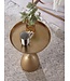 Wohnling Bijzettafel Aluminium 33x33x53 cm Salontafel Goud Metaal | Dienblad Tafel Rond Woonkamer Moderne | Kleine Koffietafel Woonkamertafel Hoog